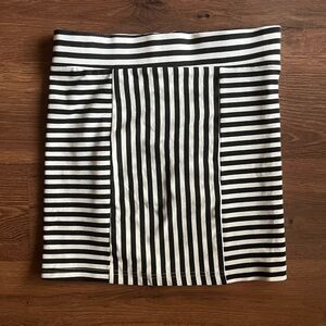 MINK PINK Striped Black and White Women's Mini Skirt